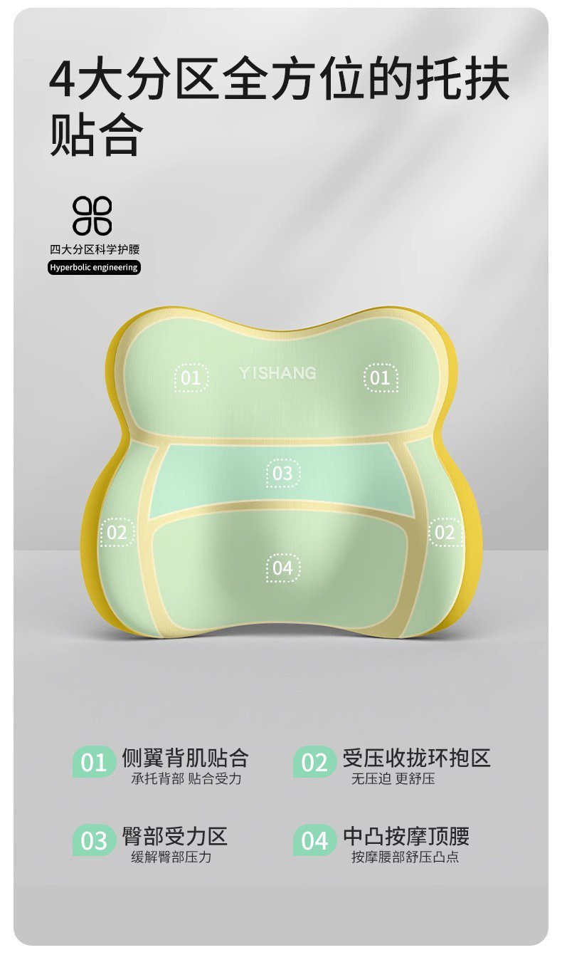 New car accessories: seat headrest and lumbar support set, colorful seat cushion and backrest, car accessories, lumbar support, wholesale 10