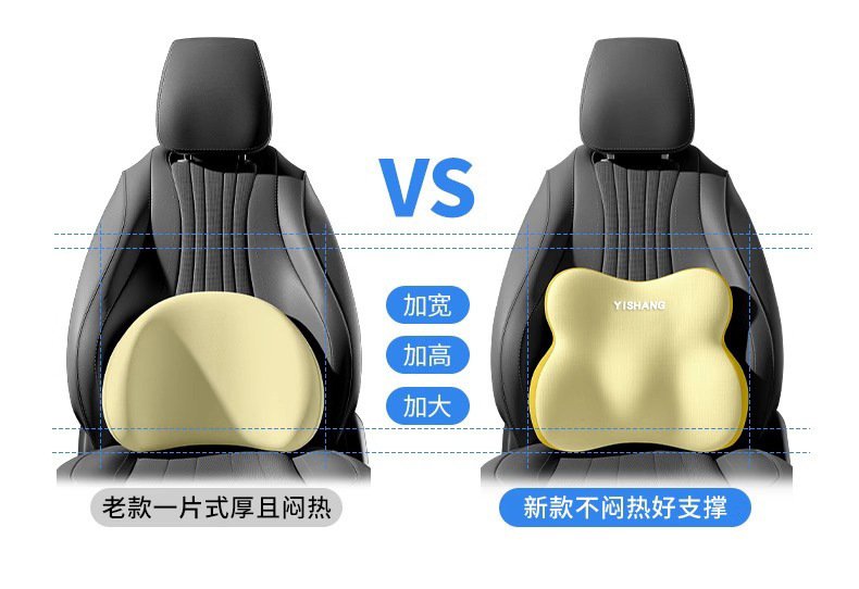 New car accessories: seat headrest and lumbar support set, colorful seat cushion and backrest, car accessories, lumbar support, wholesale 15